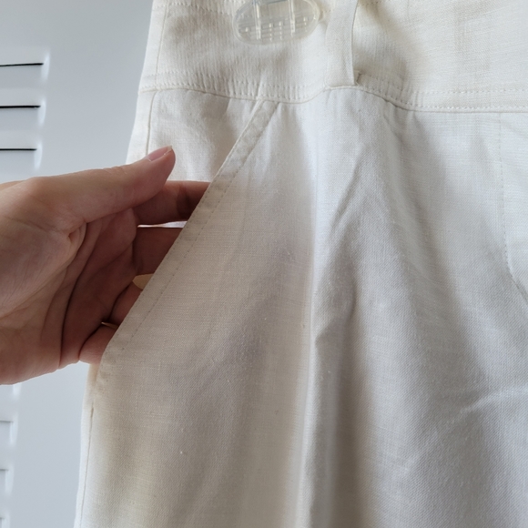 BEBE White Linen Pants - Picture 4 of 6